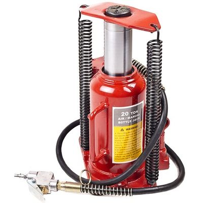 Giắc cắm chai thủy lực khí nén 20 tấn màu đỏ với yên xe Ram