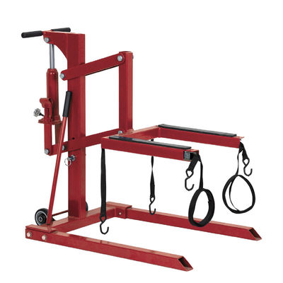 1100LB High-Pos Moto Lift: 6.4-76CM Range, 4" Rubber Casters for Shop/Exhibition/Warehouse