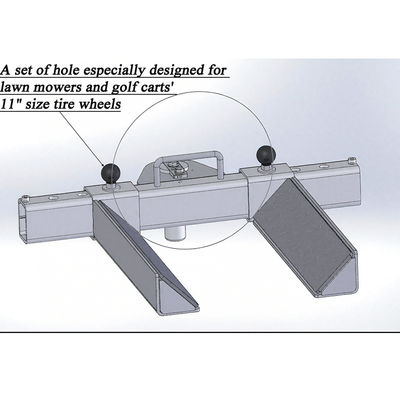 100kg Wheel Adaptor: 11" Tire Fit, Anti-Slip for Lawn Mower/Golf Cart Repair