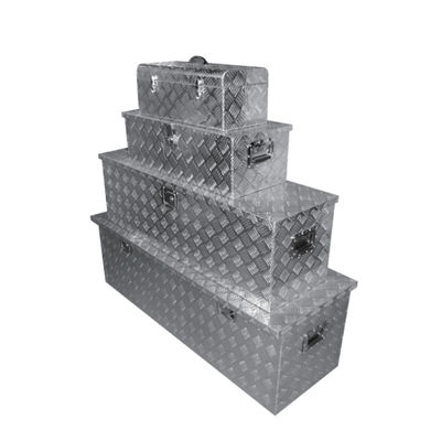 YD33-010 Tool Box: 1.5mm Alu, 15kg Load, Checker Plate for Home/Workshop/Outdoor