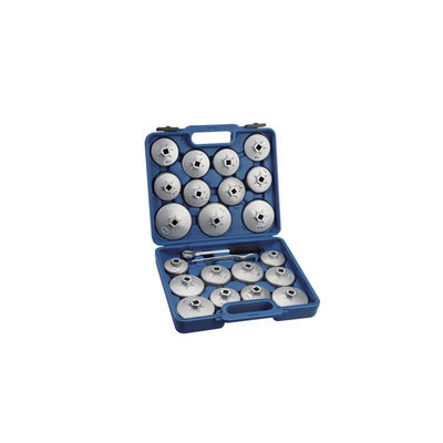 23-PCS Cap Type Oil Filter Wrench Set Hợp kim nhôm để sửa chữa ô tô / DIY linh hoạt bền